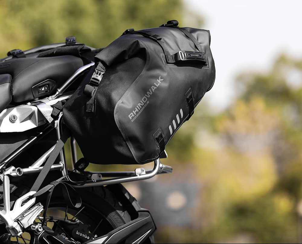 Wasserdichte Motorrad Satteltaschen 48L – Seitentaschen & Gepäckträger Tasche (1 Paar)