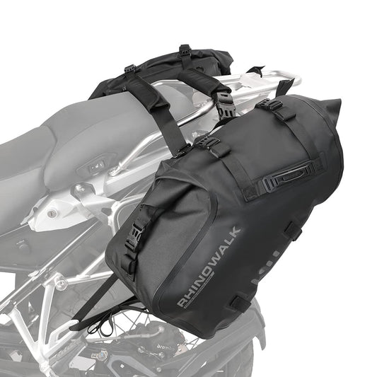 Wasserdichte Motorrad Satteltaschen 48L – Seitentaschen & Gepäckträger Tasche (1 Paar)